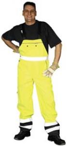 4650 pantalon de protectie cu pieptar si benzi reflectorizante